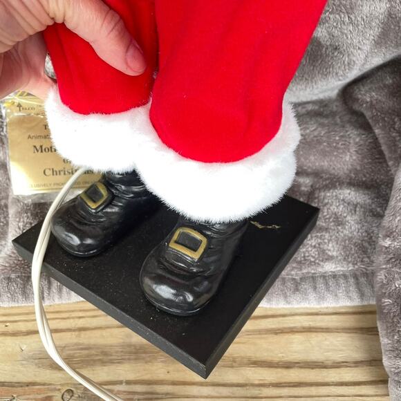 Vintage Telco Christmas Motionettes Santa Claus w/ Bell 1980s Animated READ - Picture 8 of 16